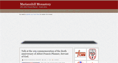Desktop Screenshot of mariannhillmonastery.org.za