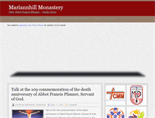Tablet Screenshot of mariannhillmonastery.org.za